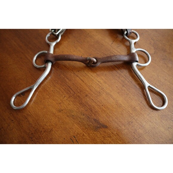 VTG RUSTY Trammel Stainless Snaffle Bit Horse Tack Southwestern Decor Cowboy - Picture 4 of 8